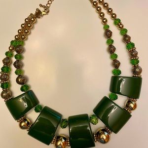 Beaded Layered Costume Necklace